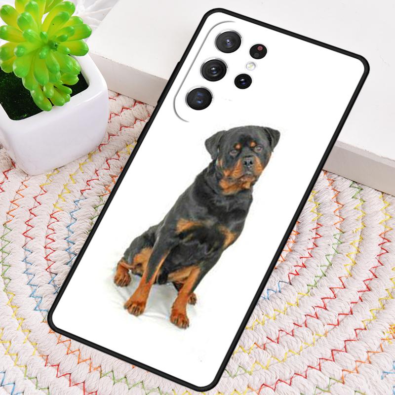 Cool Rottweiler Dog Soft TPU Phone Case for Samsung Galaxy note 10 pro S26 Ultra S23 S24 FE S25 S21 S22 PLUS shockproof Cove