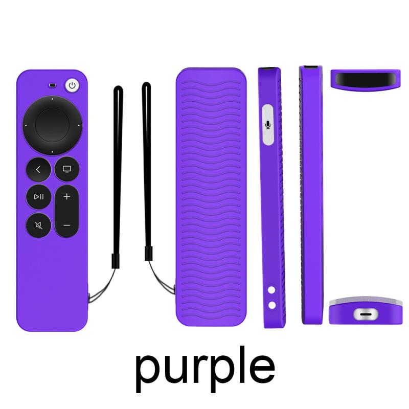 Silicone Protective Cover Suitable For Apple 2021 Tv Siri 4k Remote Control Silicone Anti-slip