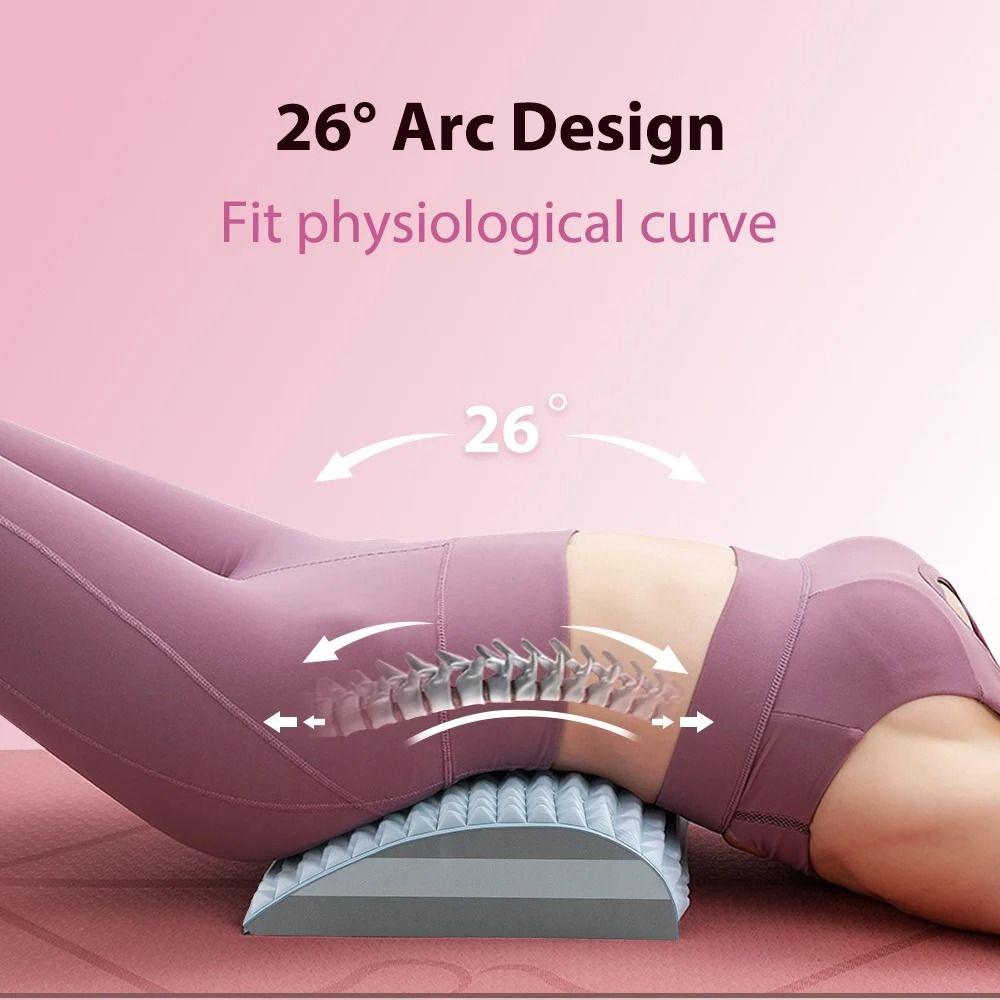 Candy Color Back Stretcher Neck Massager Adjustable Waist Massage Pillow  Sciatica Nerve