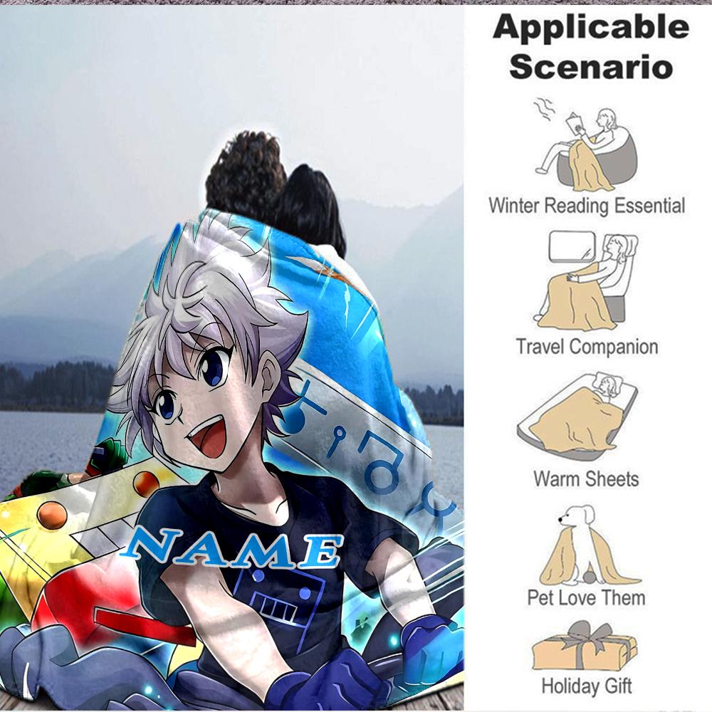 Custom 1pc Adventure Hunter World Blanket, Soft And Comfortable Blanket, Casual Warm, Camping Travel Blanket, Birthday Gift Q912134