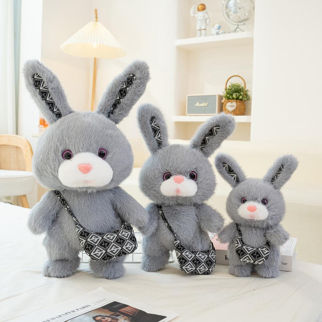 Cute couple rabbit doll plush toy soothing kids sleeping doll little bunny doll girl birthday gift