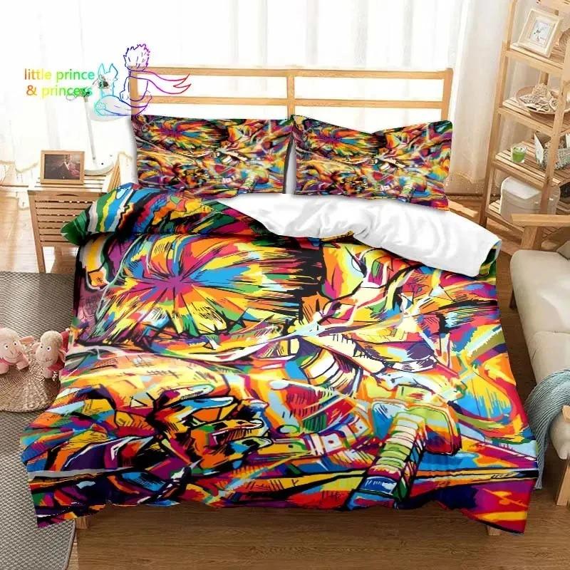 Agatsuma Zenitsu Anime Demon Slayer Bedding Set Single Twin Full Queen King Size Bed Set Aldult Kid Bedroom 3D Print