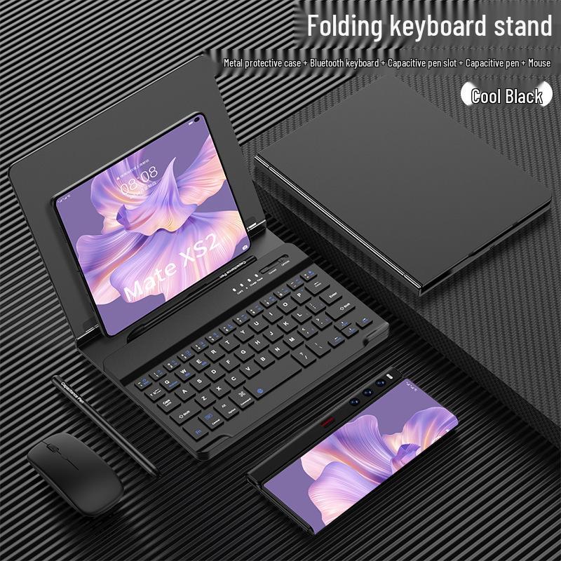 Huawei Mate Xs2 Tablet ve Telefonlar için Dokunmatik Kalemli ve Fareli GKK Kablosuz Klavye Seti