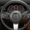 Real Carbon Fiber Steering Wheel Decor Trim Car Interior Accessories Car Interior Supplies For Mazda MX-5 Miata 2009-2015 2