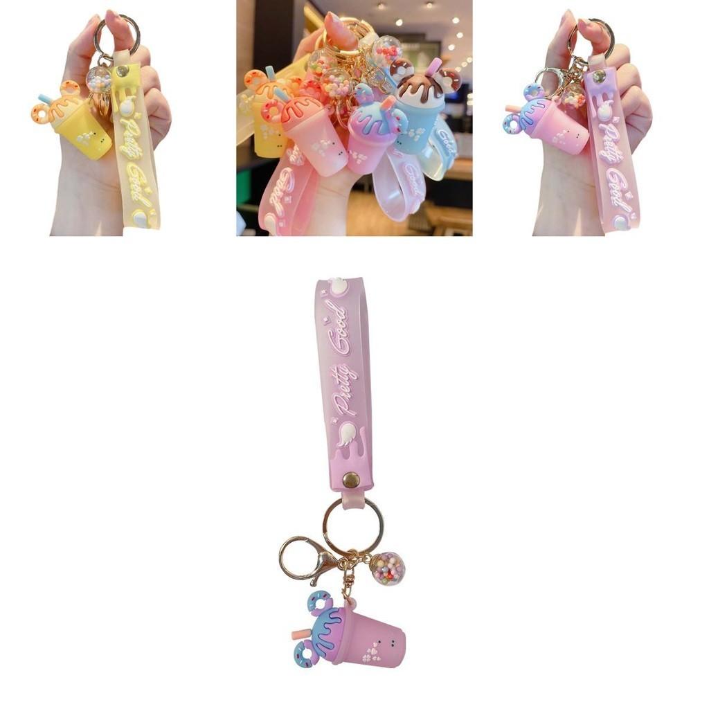 Cute Ice Cream Keychain Pvc Pendant Fashionable Gift Wholesale