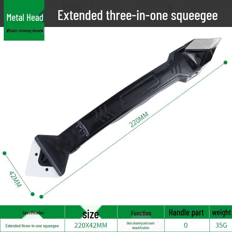 Multi-Functional Silicone Glue Scraper for Trimming, Filling, and Leveling