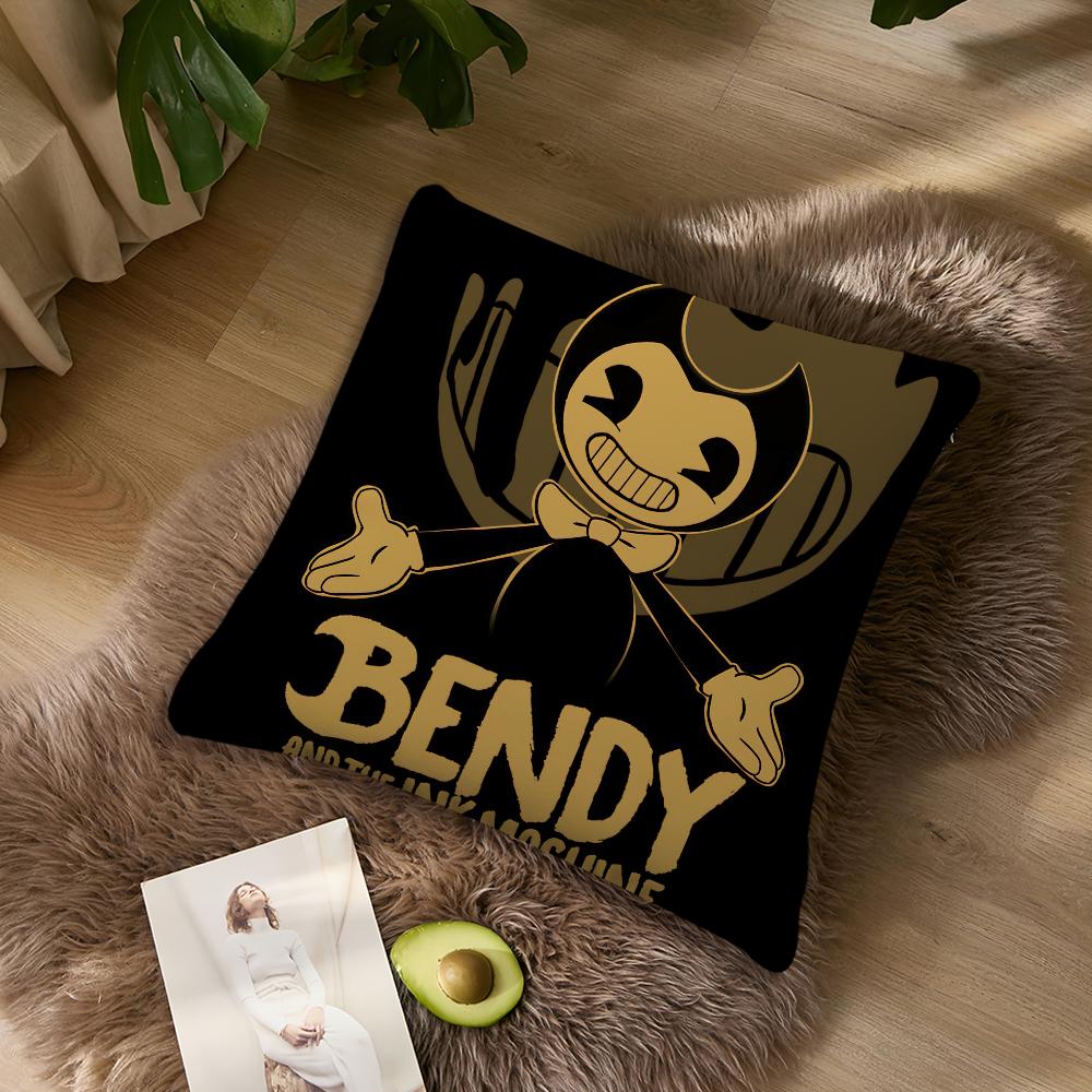 

Наволочка с рисунком B-Bendy Ink M-Machine для гостиной, дома, дивана, офиса, магазина, обложки для печати, комфорта, украшения, скандинавской простоты 40x40cm