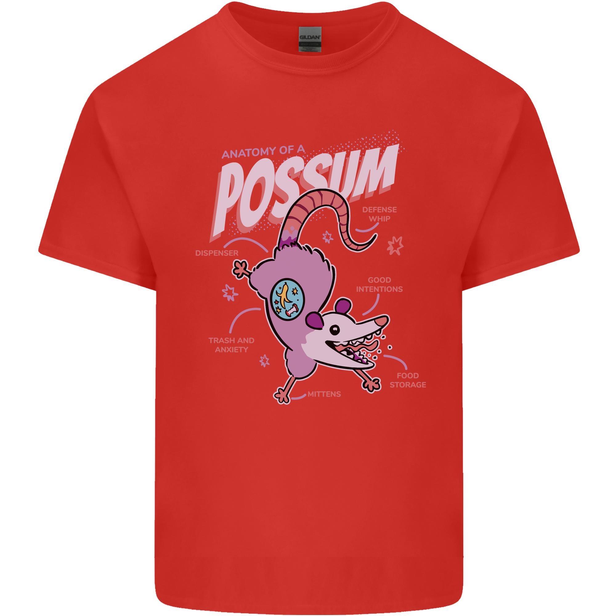 Possum Anatomy Unisexs Light Cotton TShirt S
