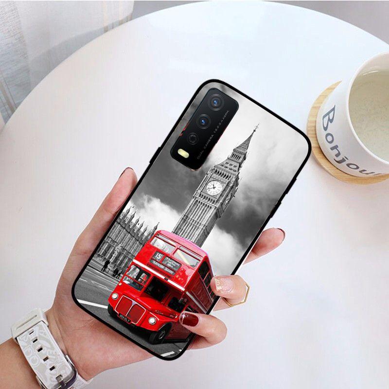 London Bus funda Handyhülle Für vivo Y31 Y30 Y33S Y11S Y12S Y17 Y20 Y20S Y21 Y21S Y1S Y53S Y15 Y19 Y91C V23 5G Hüllen coque