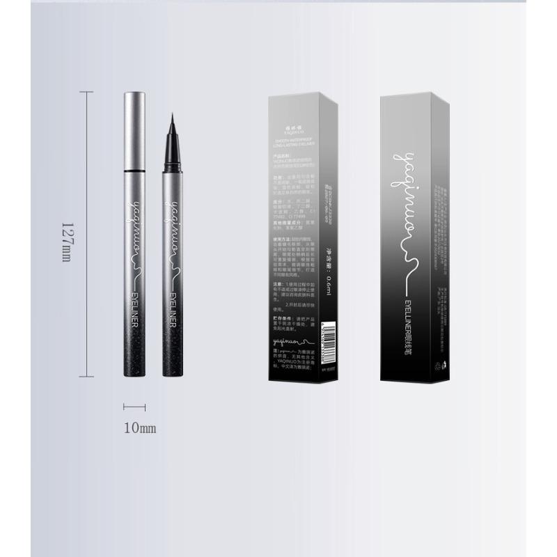 1Pc Slippery Waterproof Eyeliner, Long-lasting Waterproof, Non-smudging and Non-decolorizing, Big Eye Setting Eyeliner Pen