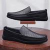 Breathable Slip-On Soft-Soled Casual Leather Shoes for Elderly Men 