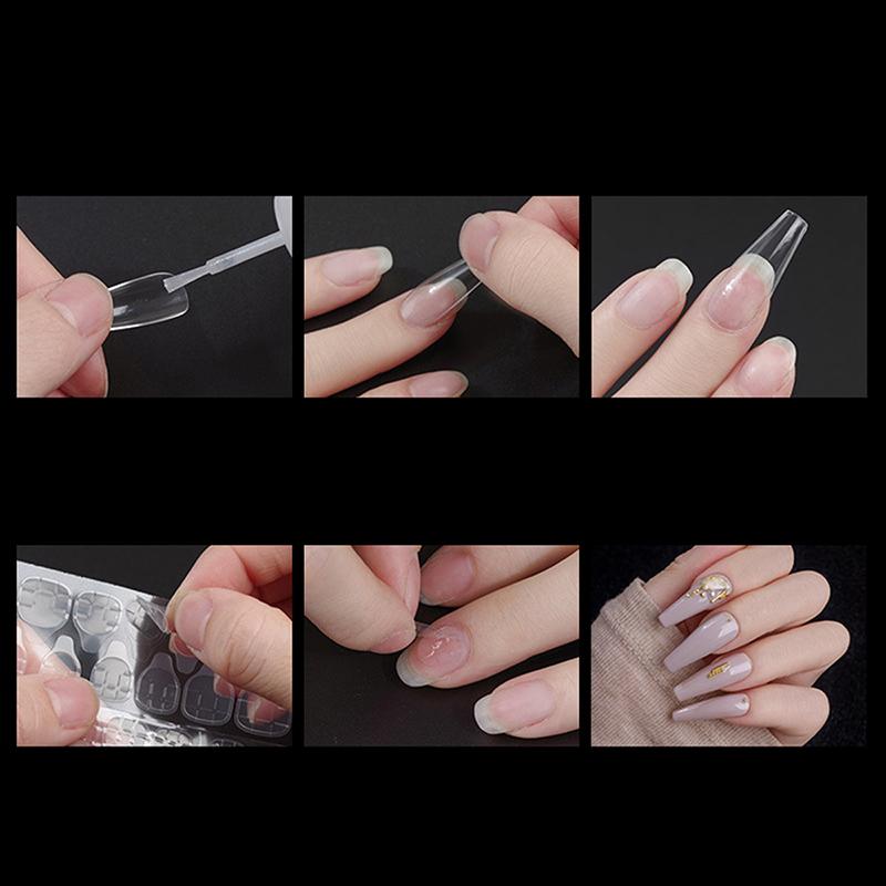100Pcs Box High Transparent Soft Gel Nail Tips No Polishing Press On For Nail Extension Professional Manicure Art Patch