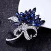 High-End Rhinestone Brooch Pin: Retro Jewelry Corsage for Men and Women