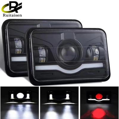 12 V 24 V 4x6 Inç LED H4 Far Led Çalışma Işığı DRL H4651 H4652 H4656 Araba Jeep Motosiklet Hond Kamyon Kenworth Far