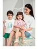 Tongbei Kids' 2024 Summer Korean Style Family T-Shirt - Simple Solid Color for Parent-Child Outfits