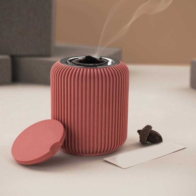 Silicone Molds Stripe Incensed Burners Moulds Candle Cup Making Molds Plaster Molds Craft Supplies Epoxy Resin Molds