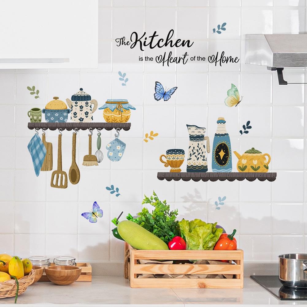 Beautiful Decals Stickers Butterfly Creative Flower PVC