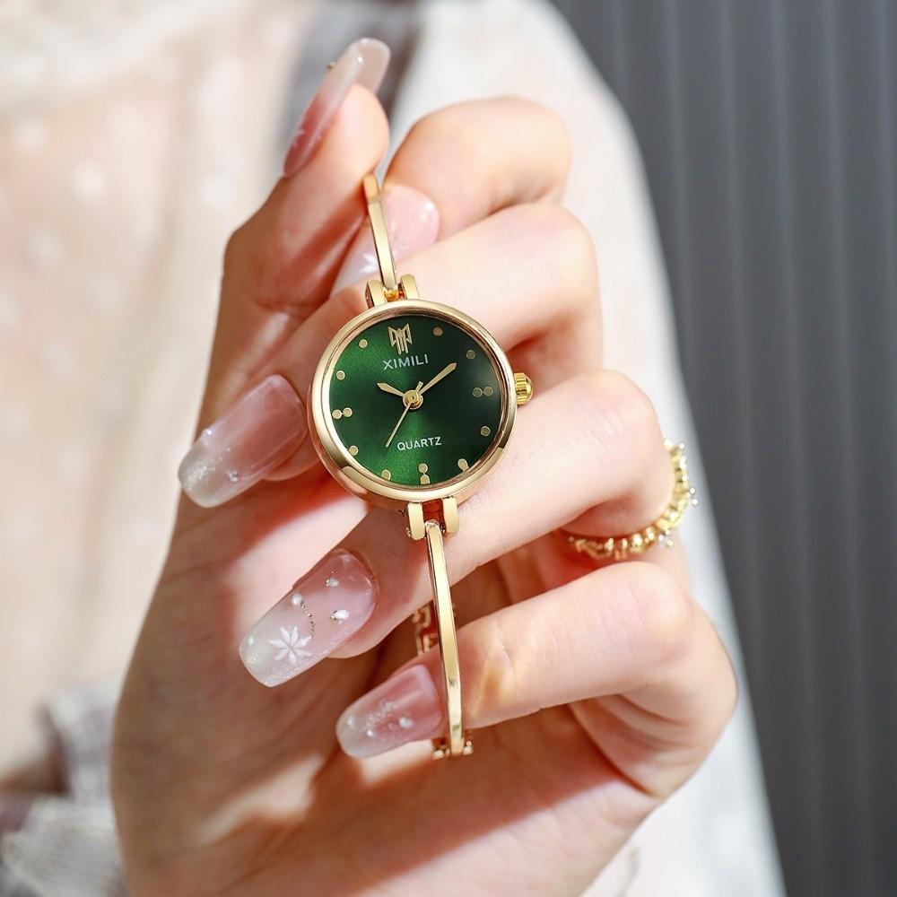 Open Design Quartz Watch Square-shaped Dial Ladies Watch New Pearl Watch  for Women