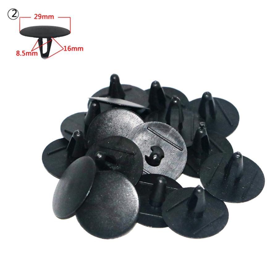 100 pcs mixed Car Clips Fender Door Rivet Push Clip  Cars Lined Cover Barbs Rivet Auto Fasteners accessories