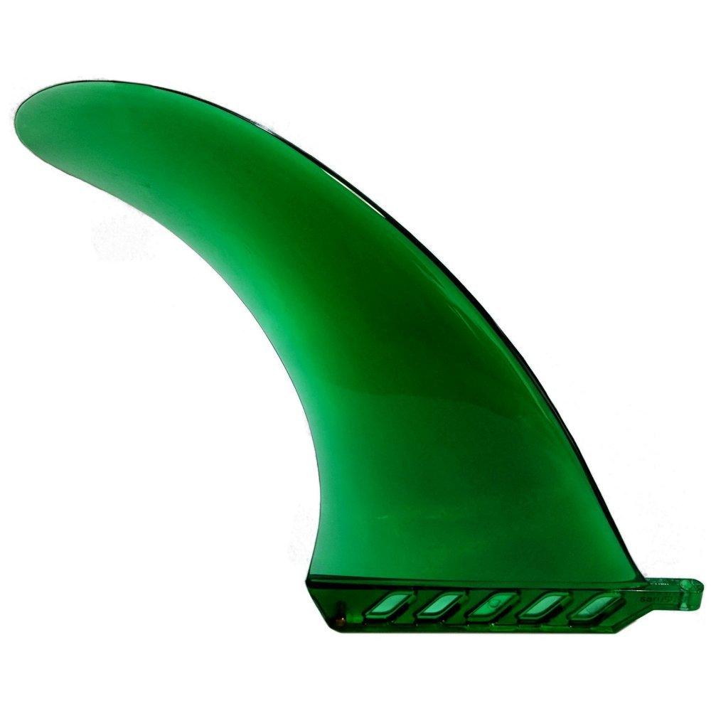 

20cm Center Fin Soft Flex 8 for Longboard SUP Paddleboard airSUP Air7 saruSURF Flex Fin (Green)