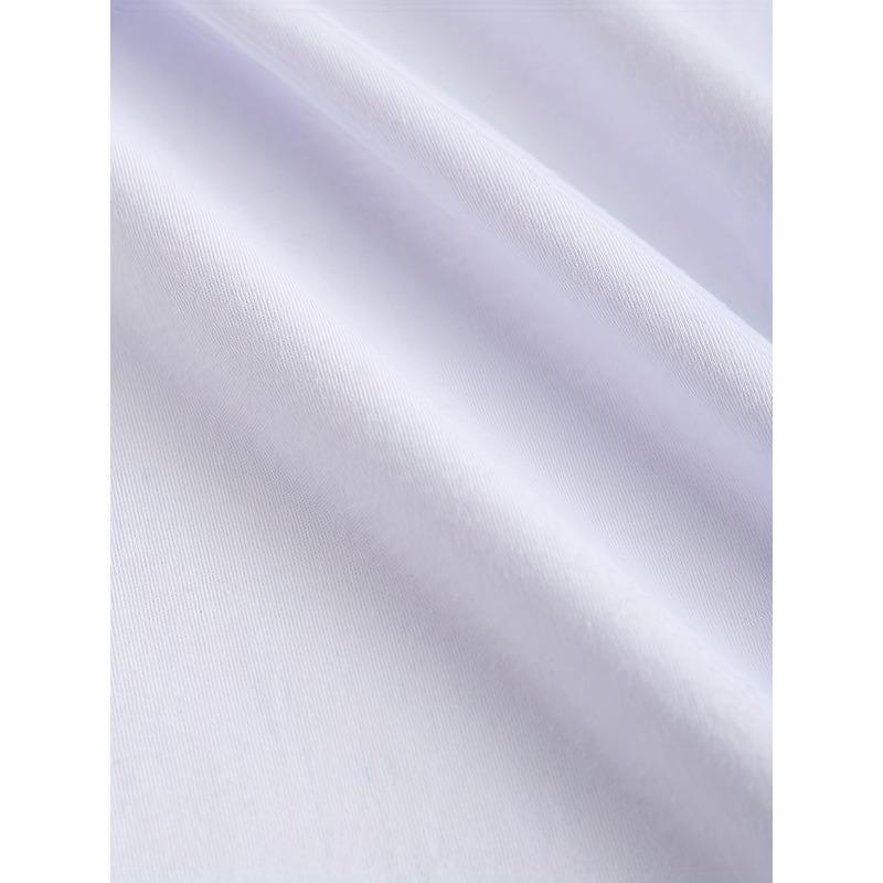 Europäische Größe Shut Up Print T-Shirt, Kurzarm Rundhals Lässiges Oberteil für Sommer & Frühling, Damenbekleidung