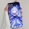 S-Skirk Anime Game G-Genshin I-Impact Phone Case Cool Black Silicone Soft For IPhone 16 15 14 13 12 11 X XR Plus Pro Max Plus