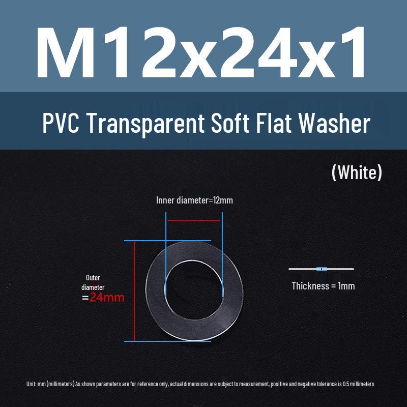 Yigu Transparent PVC Washer: Insulating Soft Rubber Gasket for Screws