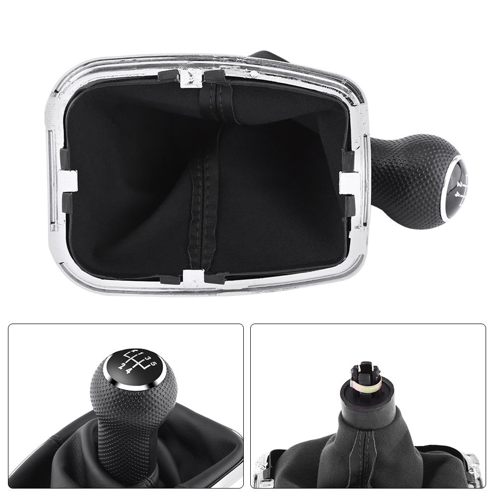 5 Speed Car Gear Shift Knob Gearstick Gaiter Boot Kit For Golf4 Jetta Bora 1999 2004
