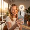 Adjustable Brightness Magnetic Selfie Light 360° Rotation 3 Modes Selfie Ring Light Magnetic Detachable Portable Selfie Light