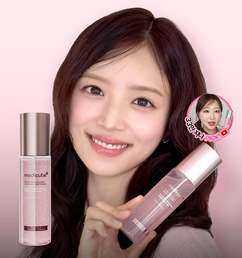 Medicube PDRN Pink Collagen Glow Jelly Mist Serum 100ml
