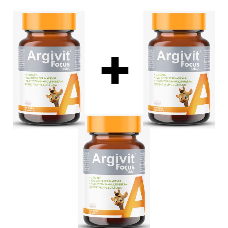 Argivit Focus 30 Tablets – Multivitamin & Mineral Tablet Formula (1 or 3 Box Options)