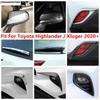 Front- und Nebelschlussleuchte / Rückspiegelkappe / Scheibenwischerabdeckung Zierleisten Zubehör für Toyota Highlander / Kluger - 2025