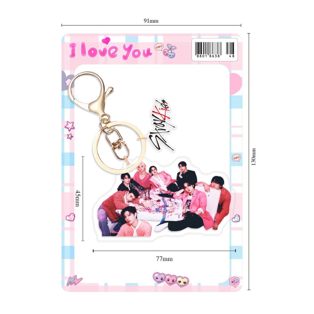 Stray Kids 'DO IT' Star Support Double-Sided Acrylic Pendant Keychain DIY