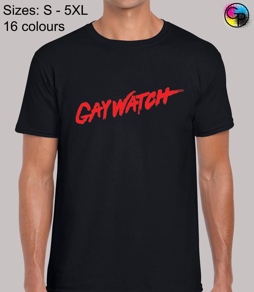 

Gaywatch Benidorm Comedy TV Show Inspired Novelty Regular Fit T-Shirt for Men XL