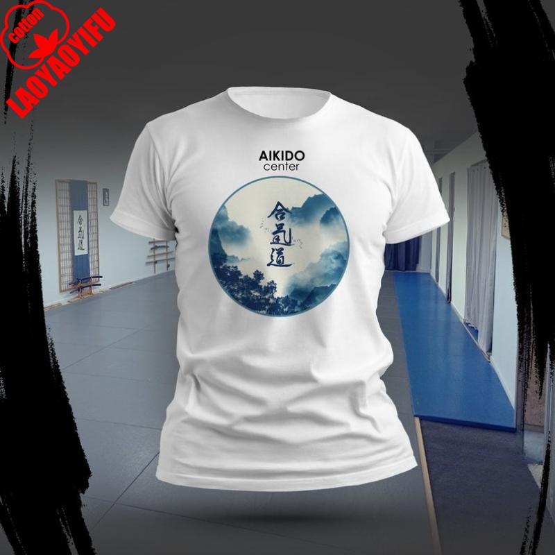 Aikido Martial Arts Printed Tshirt Woman Man Original Aiki Summer Outdoors Breathable Cotton Streetwear Vintage Clothes Tee