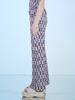 DILETTANTISME Brown Check Bootcut Pants