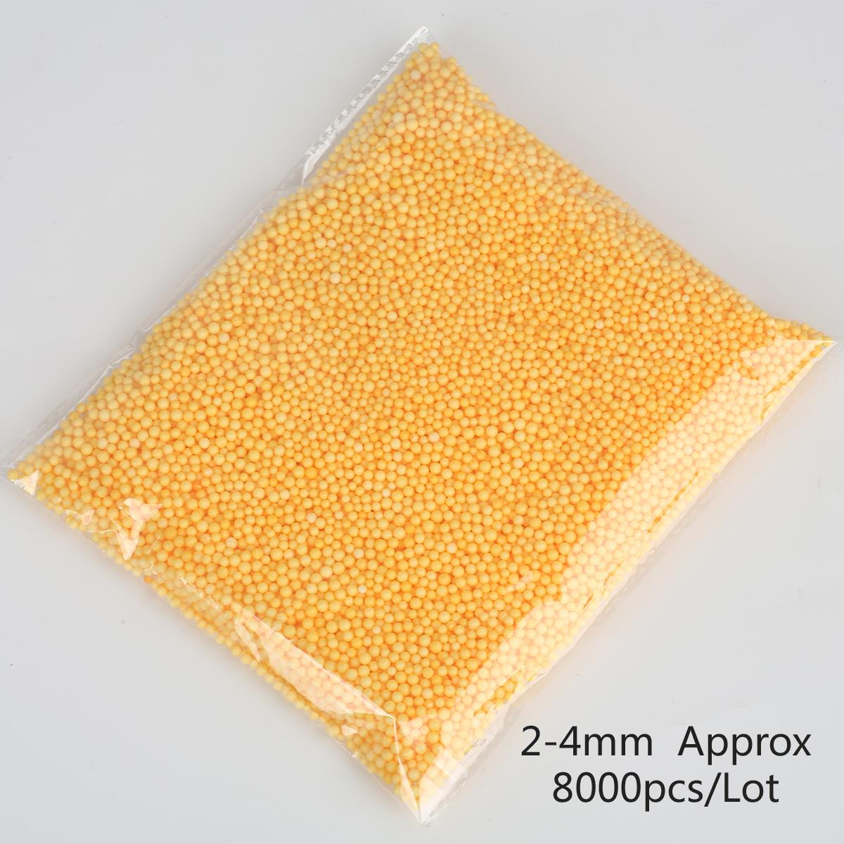

2-4 мм/5-10 мм різнокольорові пінопластові кульки, міні-намистини, полістирольний наповнювач з пінополістиролу, бульбашка, своїми руками, весільні різдвяні прикраси 2-4mm 8000pcs помаранчевий/жовтий