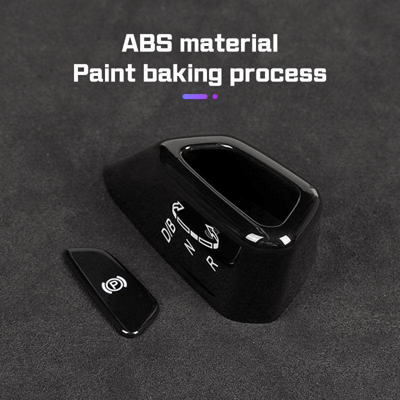 Car Gear Knob Decorative Panel Frame and P Button Cover Trim Interior for VW Volkswagen ID.3/ID.4 I/ID.6