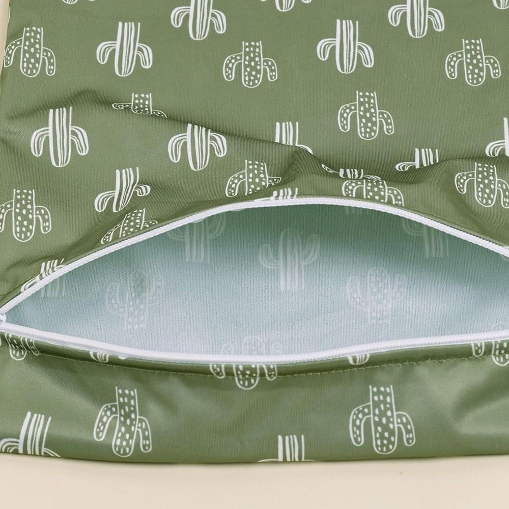 2pcs Reusable Printed Wet Dry Bag Waterproof Laundry Organizer Pouch  for Yoga Gym