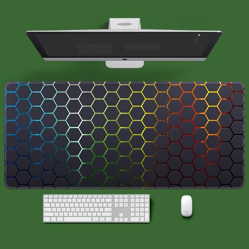 

Очень большой нескользящий игровой коврик для мыши для общежитий - Толстый, прочный дизайн для клавиатур и ноутбуков 1000x500x3mm