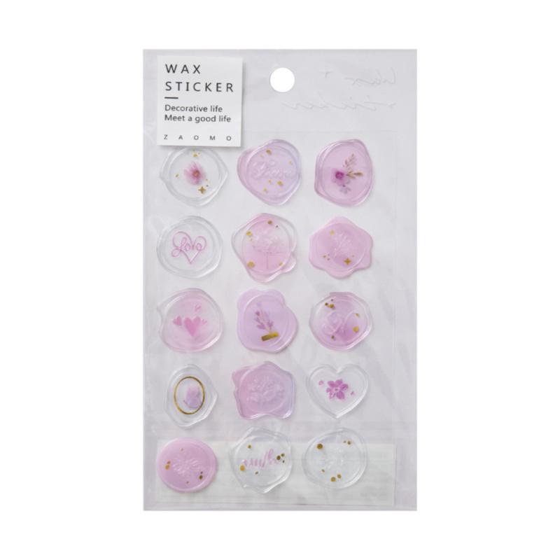 1pc Epoxy Stamp Stickers, Fresh Style Hand Account Wax Seal Stickers, Cute Sealing Stickers for Decoration
