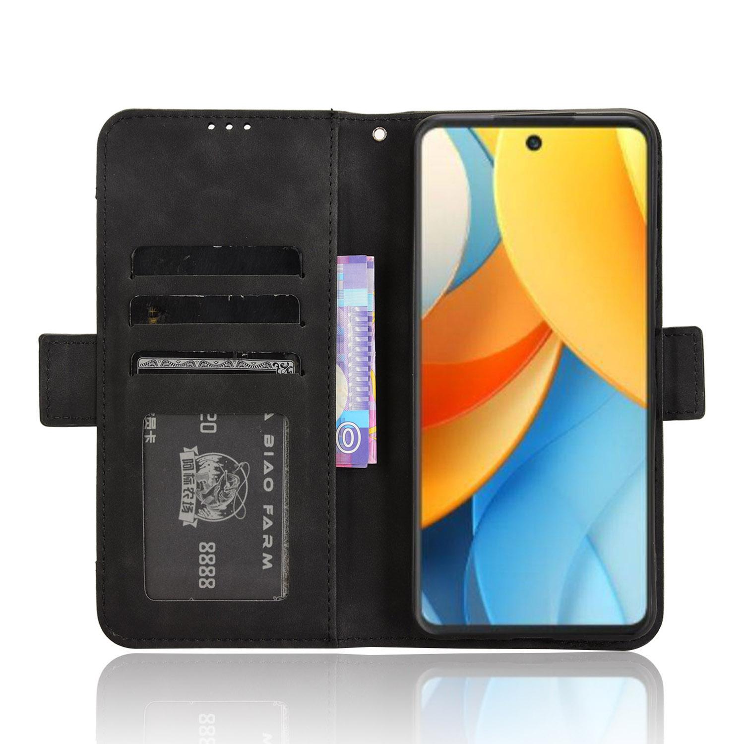 

For ZTE nubia V60 Design/Blade V60 Design Leather Case Phone Wallet Cover with Multiple Card Slots Blue