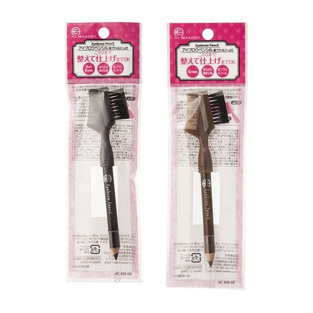 DO-BEST TOKYO - AC Makeup Tokyo Eyebrow Pencil with Eyebrow Brush & Comb Black