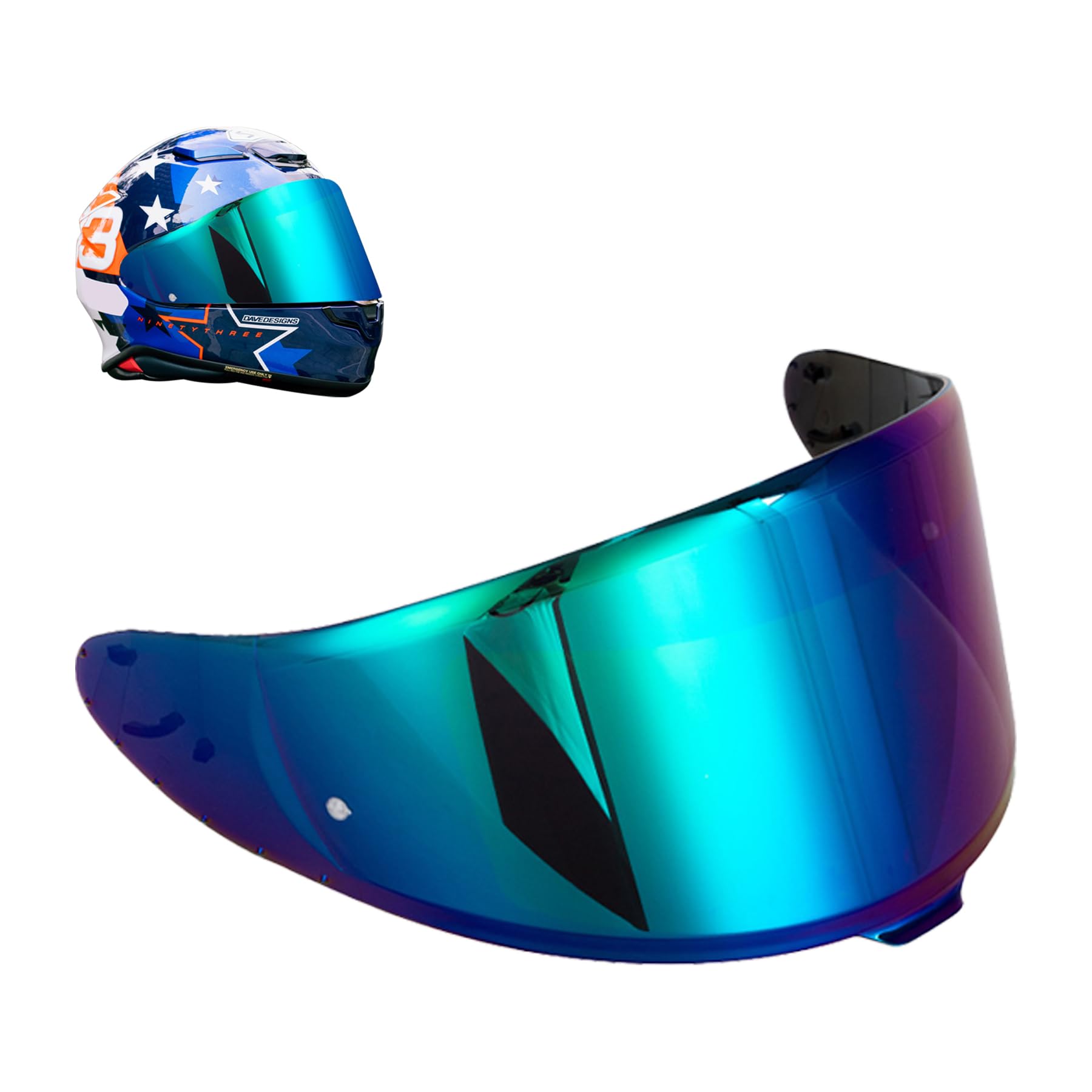 

DODOGOD Шлем-щиток с линзой, поглощающей УФ-излучение, совместимый со шлемами Z8 X15 RF1400 NXR2, визор CWR-F2 с защитой от запотевания Z-8 X-15 (цвет)