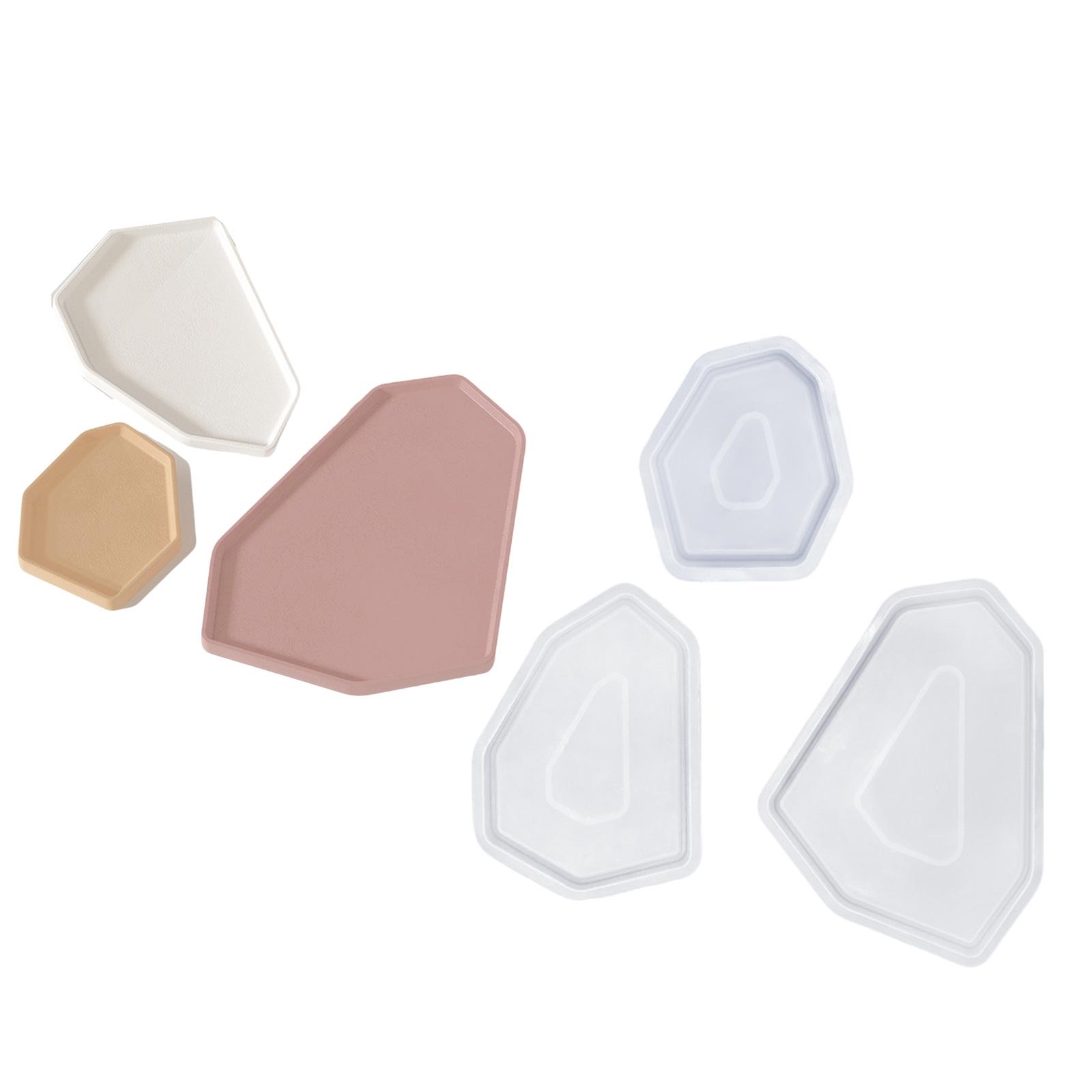 

Creative Craft Sturdy Silicone Molds Home Accessory Portable for Geometric Trays Resin and Concrete Use Home Decoration