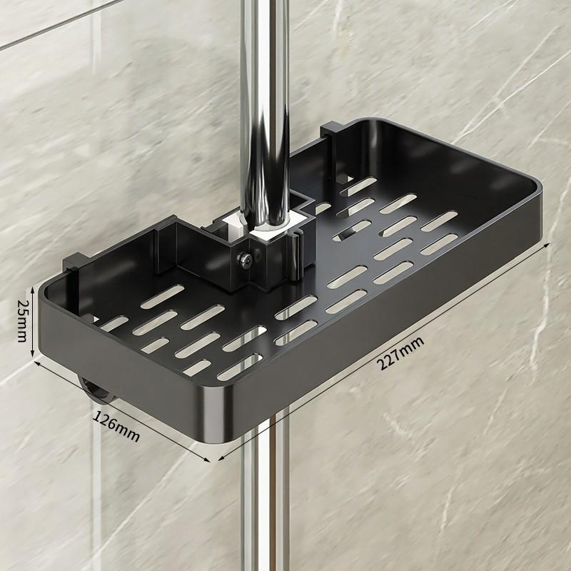No-Drill Bathroom Shower Rack: Hanging Organizer for Shampoo and Toiletries