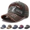 Hats for Women and Men, Baseball Caps, Wide Brim, Embroidery, Distressed Finish, Western Style, Sun Protection, Unisex, Cool, Outdoor, Father's Day