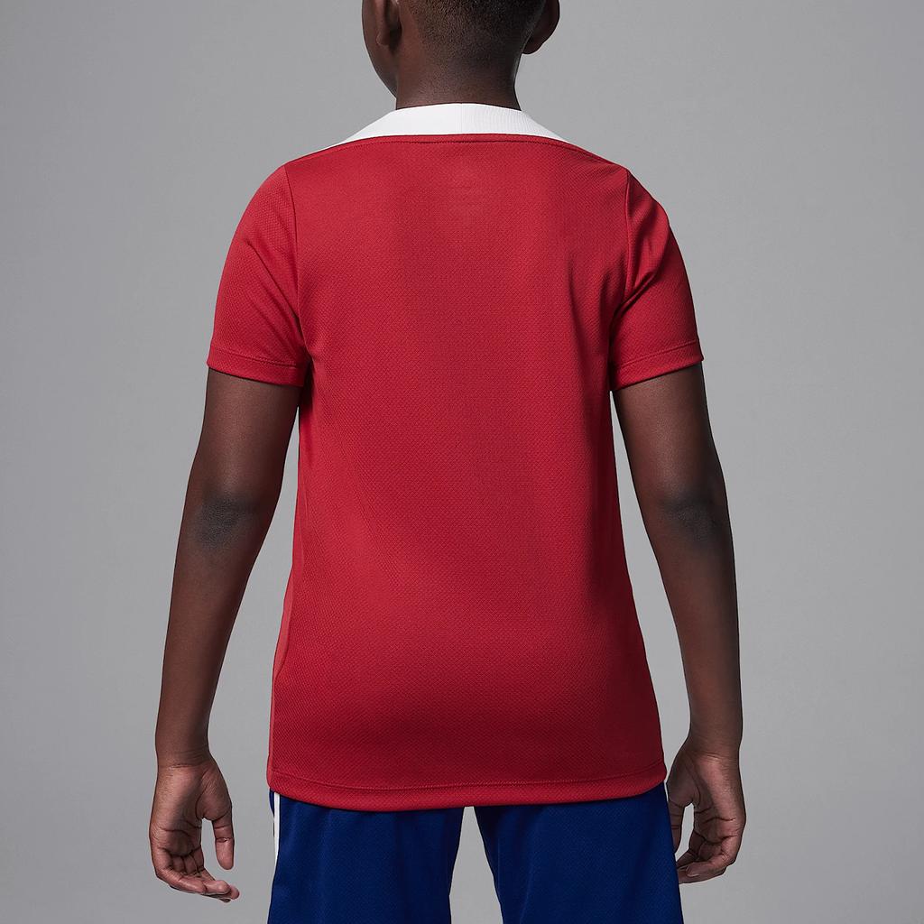 Jordan Paris Saint-Germain Striker T-Shirt Dri-FIT Minimalist Round Neck Short Sleeve Kids tops Red Phantom HJ3402-660