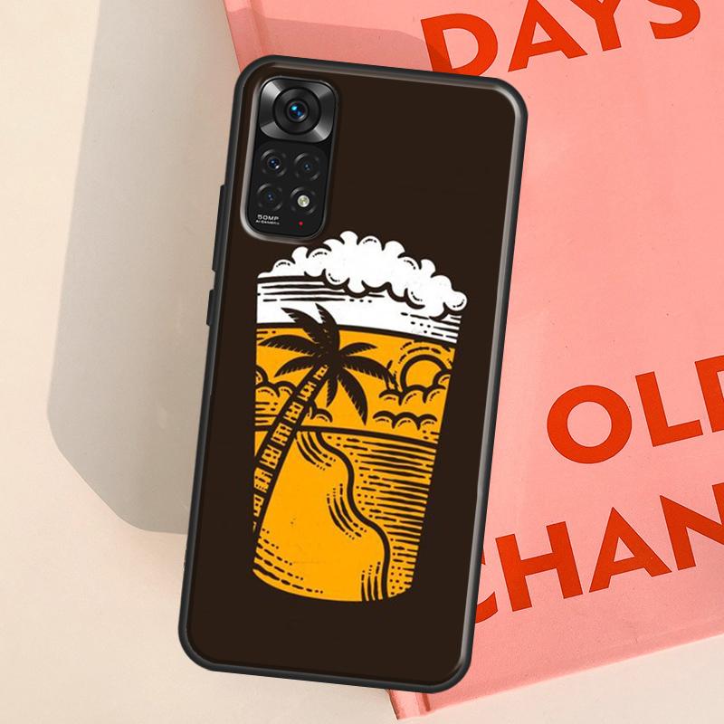 Beer Case For Xiaomi Redmi Note 12 Pro Note 8 9 10 11 Pro 9S 10S 11S 12S Redmi 9C 10A 10C 12C