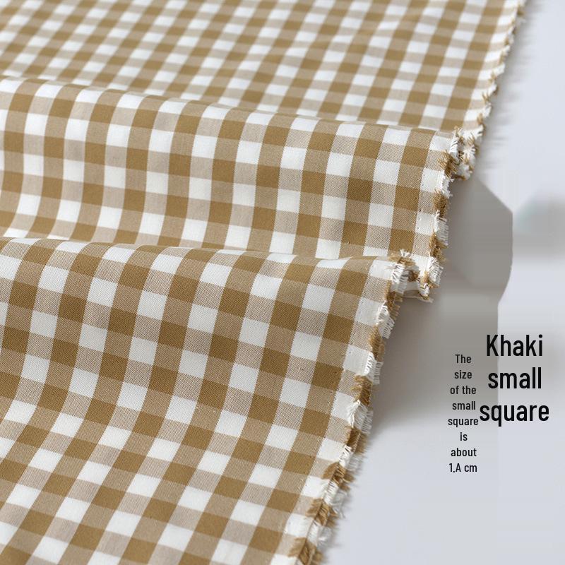 Thickened Polyester-Cotton Plaid Striped Sofa and Curtain Fabric
